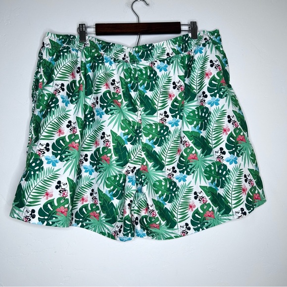 Disney Tropical Mickey Mouse Green Men's Swim Trunks Size XXL Cruise Resort - Picture 7 of 8